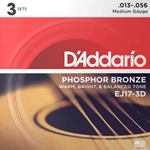 EJ173D D'Addario EJ17-3D Medium, 13-56, 3pk