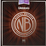 D'Addario NB1152 Nickel Bronze Acoustic Guitar Strings, Custom Light, 11-52