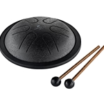 Meinl Mini Steel 6" Tongue Drum, C Major, Black