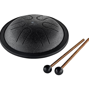 Meinl Mini Steel 6" Tongue Drum, C Major, Black