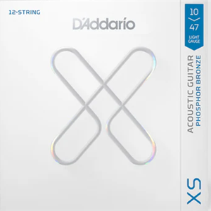 D'Addario XSAPB1047-12 XS PB Coated 12 String Acoustic, Set