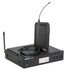 BLX14R/W93-H11 Shure BLX 14R  Belt Pak w LAV MIC  WL93